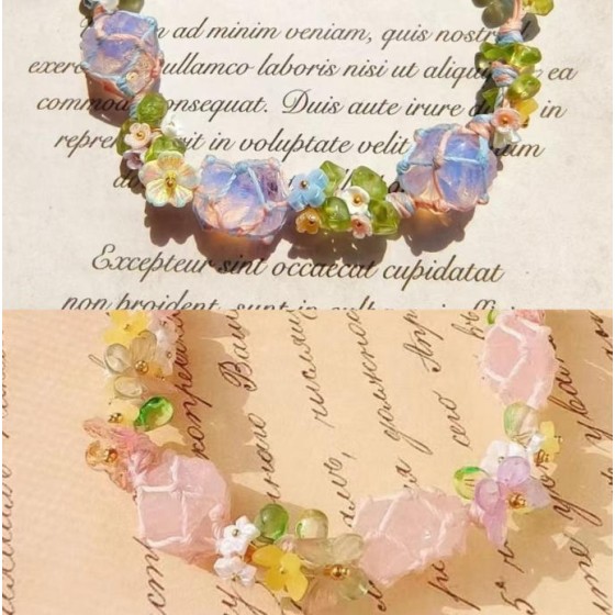 This Aura Bloom​ necklace is designed to channel third eye activation​ energy, helping you connect with your higher self through the healing power​ of crystals.